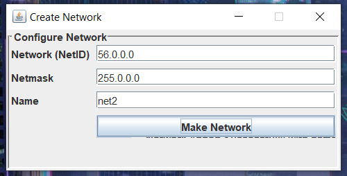 Add Network Dialog Box