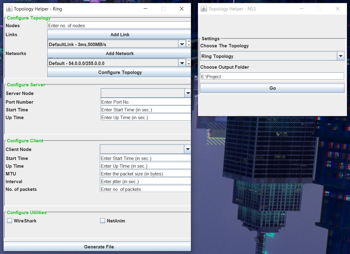 Ring Topology Configuration Dialog Box